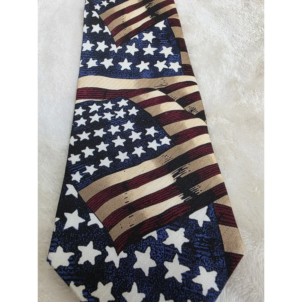 Tango by Max Raab Silk Tie Americana Series Flag of 1861 Patriotic Stars Stripes